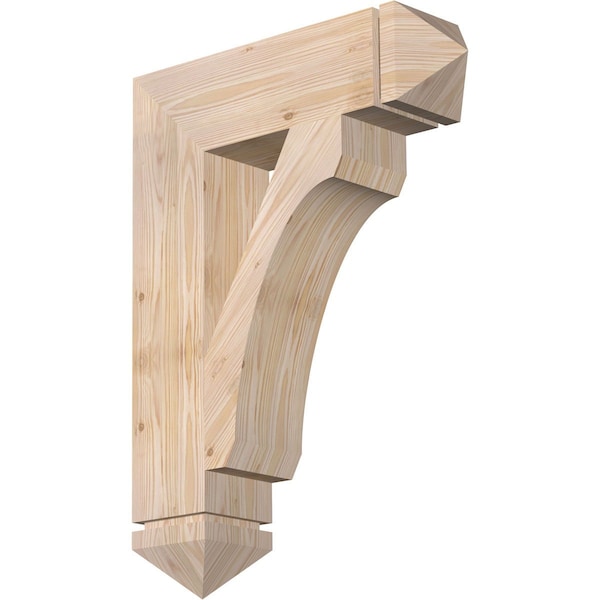 Ekena Millwork Legacy Arts & Crafts Smooth Bracket, Douglas Fir, 5 1/2"W x 22"D x 30"H BKT06X22X30LEC03SDF - main